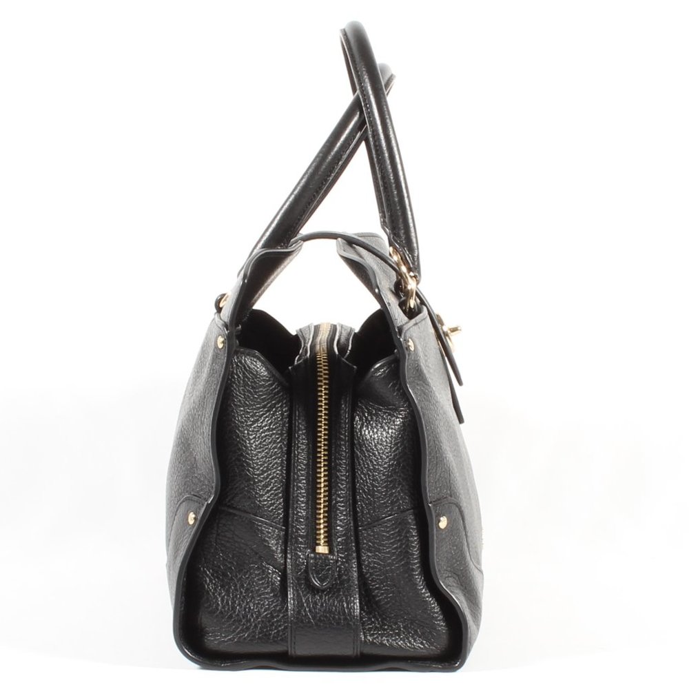 Coach Mercer Satchel Bag Purse Black Leather NEW - Picture 4 of 8